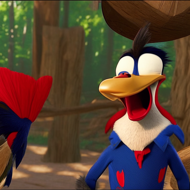  Scene from Woody Woodpecker: The Movie (2018 3D Animation/Live Action Movie)