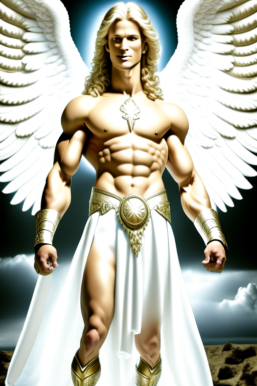 Angel Michael a powerful protector of the heavenly realms.