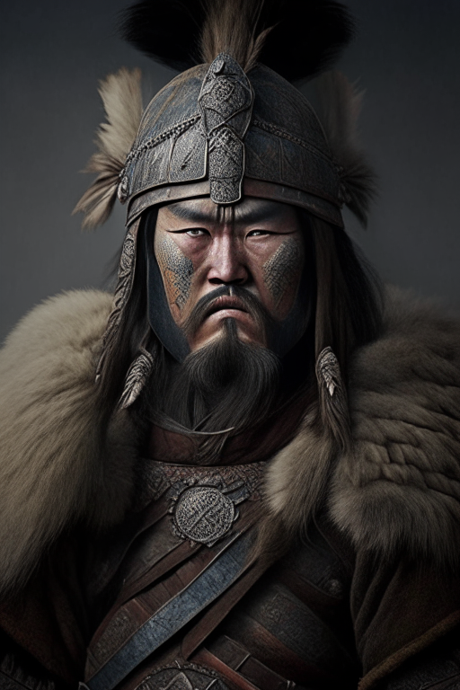 an ancient Mongolian warrior