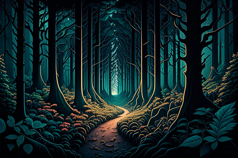 The thumbnail depicts a winding path cutting through a dark and dense forest. The tall and thick trees create a sense of mystery and challenge. As the path progresses, the lighting becomes increasingly dim and shadowy, emphasizing the struggle and difficulty associated with addiction.

On the horizon, at the end of the path, a bright and radiant light shines. The light illuminates the path and casts a golden halo, symbolizing hope and overcoming addiction. Next to the light, there is a religious symbol, such as a cross, representing the connection with theology and spirituality.

Additionally, near the path, there is an open sacred book radiating a gentle light, revealing words of wisdom and solace. This signifies the importance of faith and spirituality in the process of overcoming addiction.

In summary, the image combines elements of a dark forest, an illuminated path, a shining light at the end, a religious symbol, and a sacred book to convey the ideas of hope, overcoming challenges, and the influence of theology in the journey of recovery from addiction.