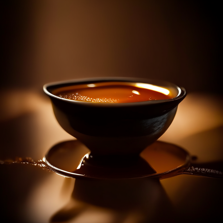 Nam prik ong sauce in a Thai bowl, bright studio lighting, extremely sharp focus, filling the frame, Thai restaurant setting
