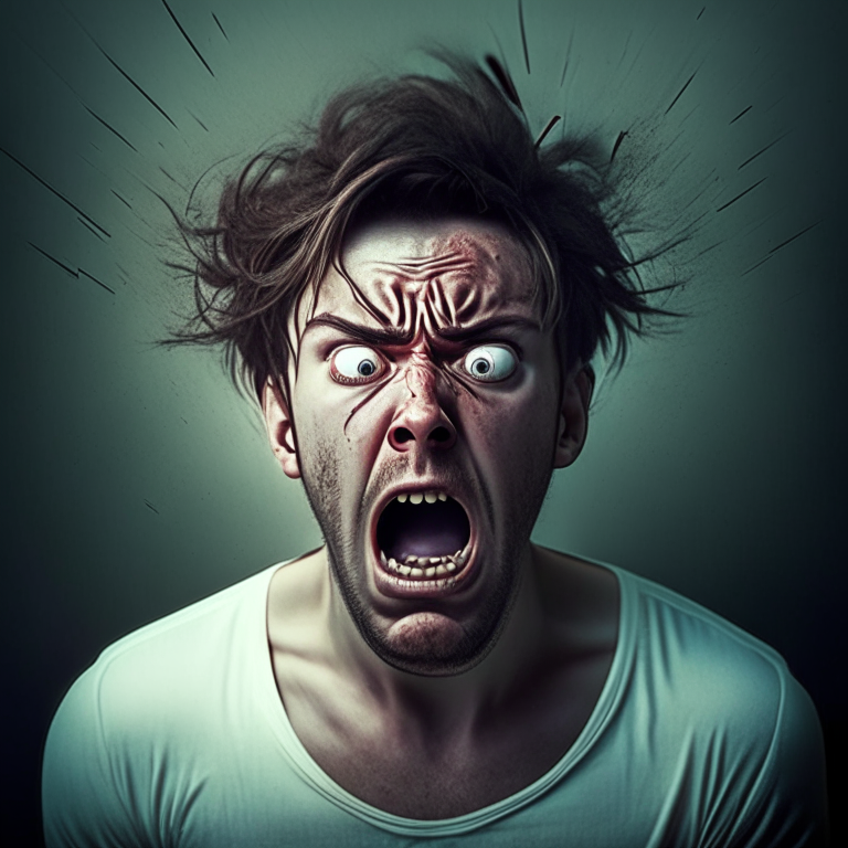 stressed person