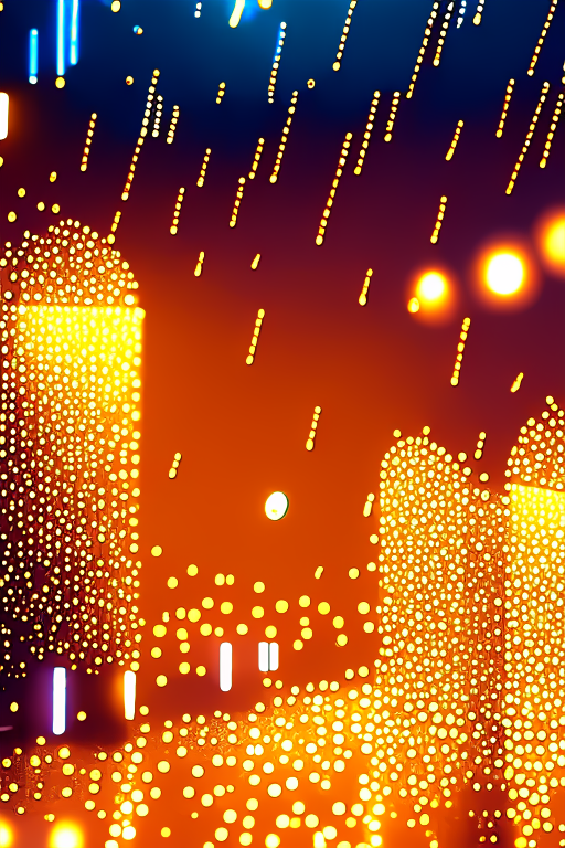 lloviendo moendas de oro y dolares en efectivo cayendo del cielo de noche estrellado. detail render, cinematic