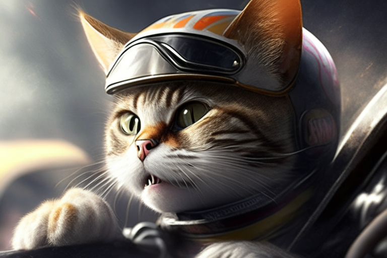 A racer cat