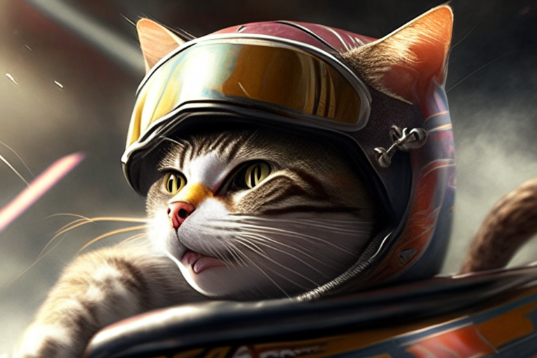 A racer cat