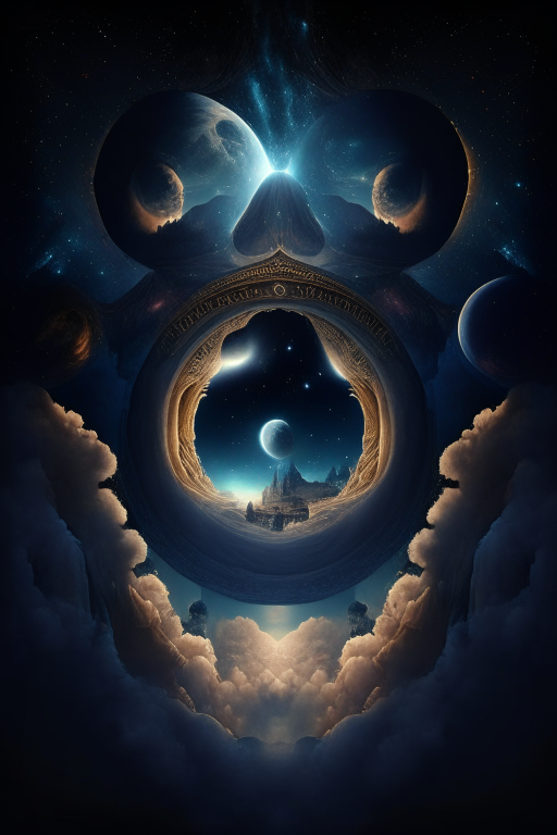 The vision dis seven heavens at night