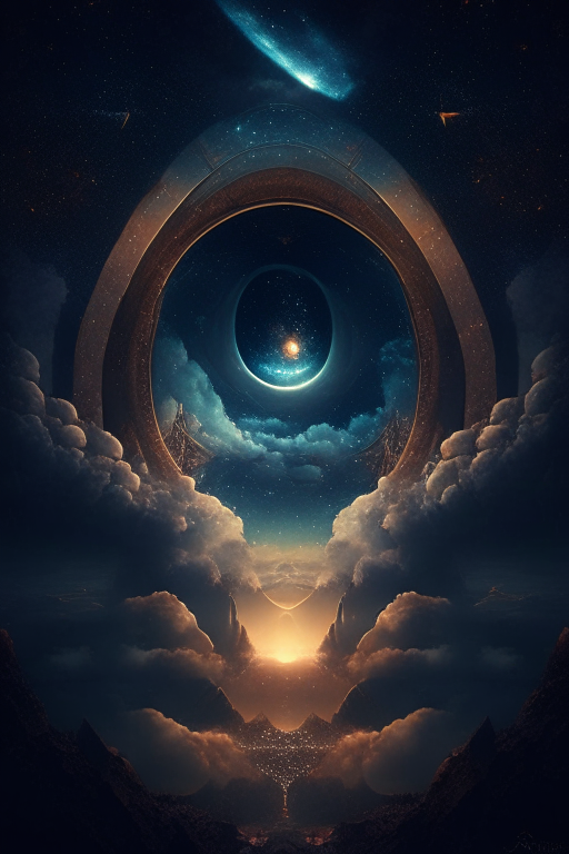 The vision dis seven heavens at night