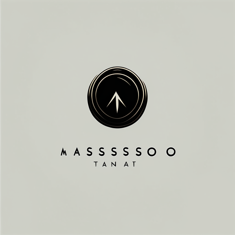Il testo masadecrea in stile logo minimal