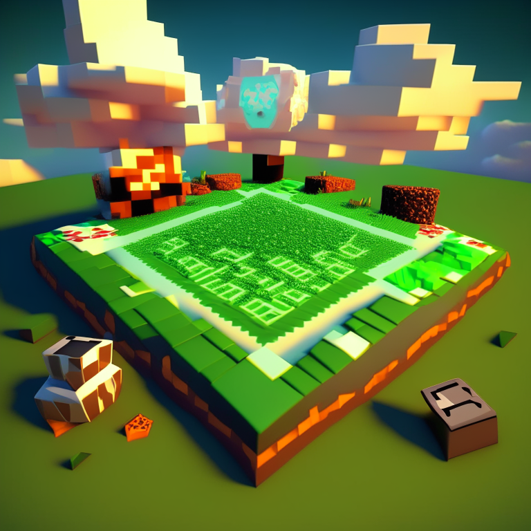 nether portal voxel, poker card, diamonds, hearts, spades,clubs , black rock nether portal, scene location poker table floor, cartoon sun, 8k realistic , clouds, daytime, minecraft alex orange hair,  green grass, square clouds