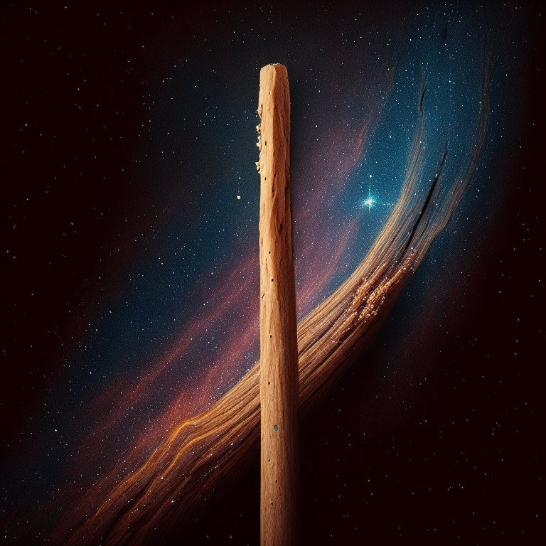 A wood stick crying in the galaxy