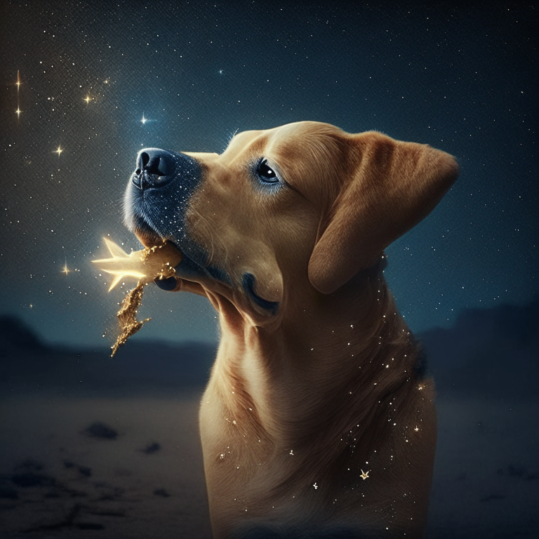 A mithical dog that eat stars