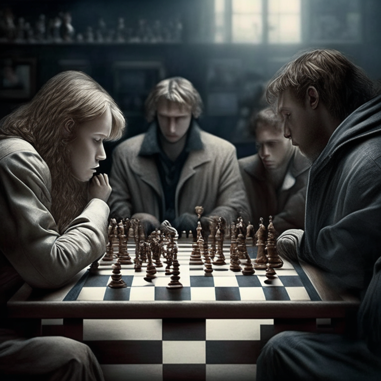 Chess with real persons
