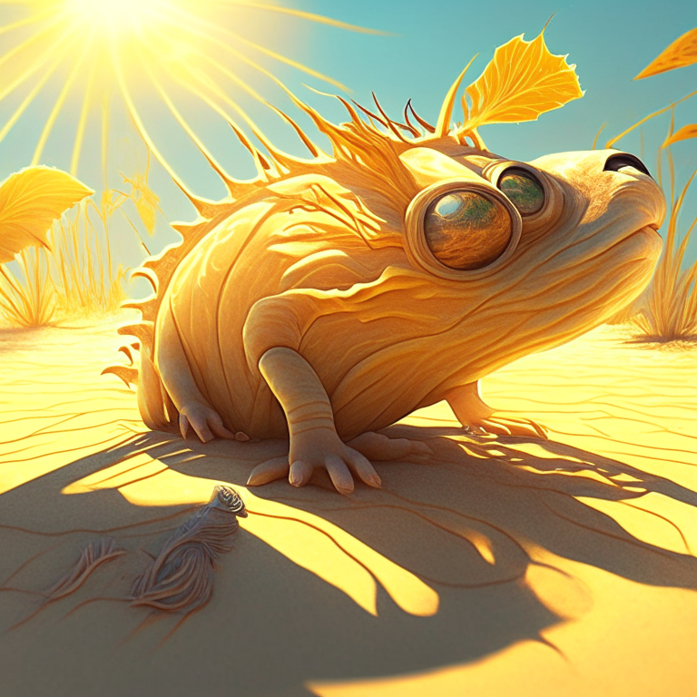 Lining creatures in the Sun