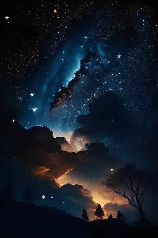 he beauty of the night sky