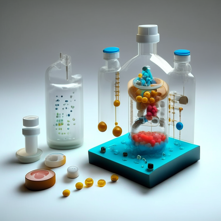 laboratorio científico con capsulas criogénicas, conectadas