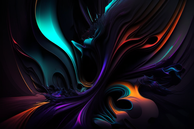 Dark distorted colors