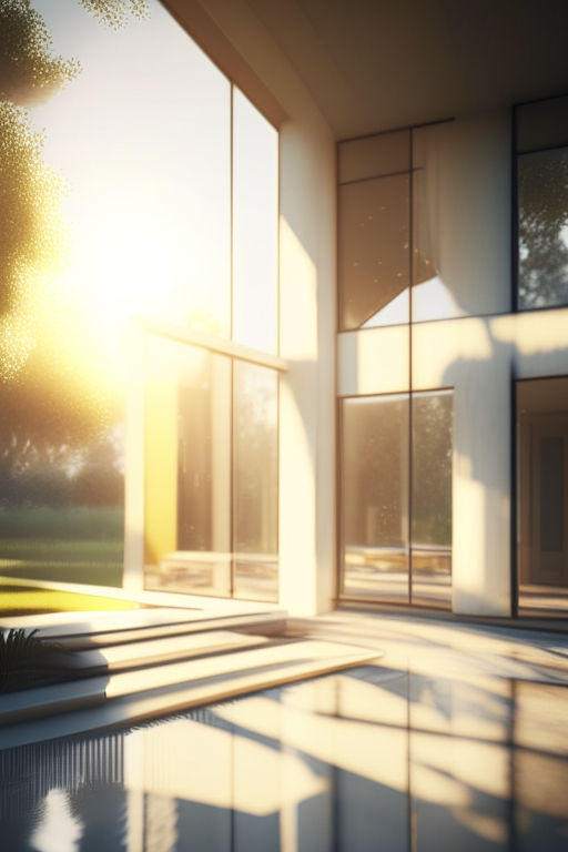 modern villa, big windows, hyper-realistic, highly detailed, 8k realistic render, unreal engine