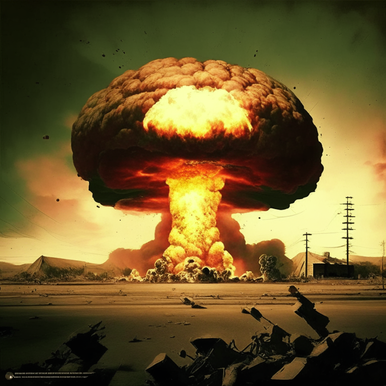 Atomic bomb destroying worlds Oppenheimer

