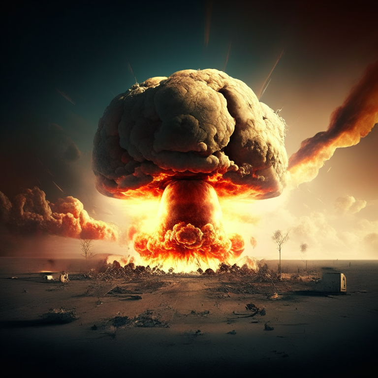 bomb atomic and destroy of more worlds