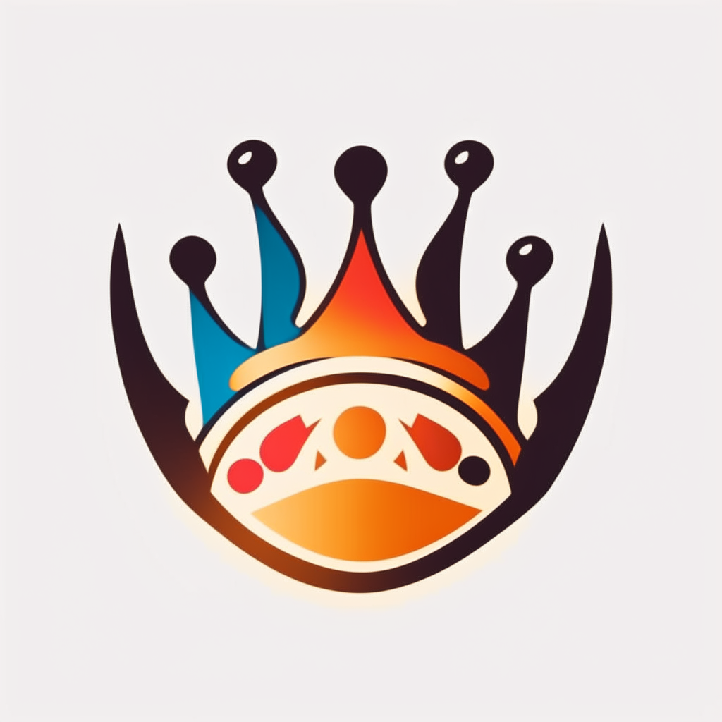 a creative new logo with a crown on top