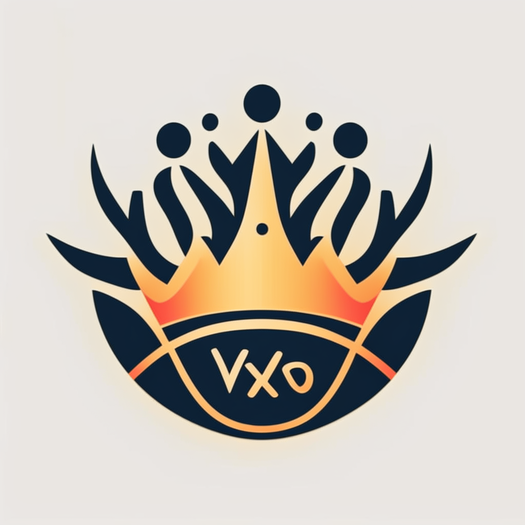 an original new logo with a crown