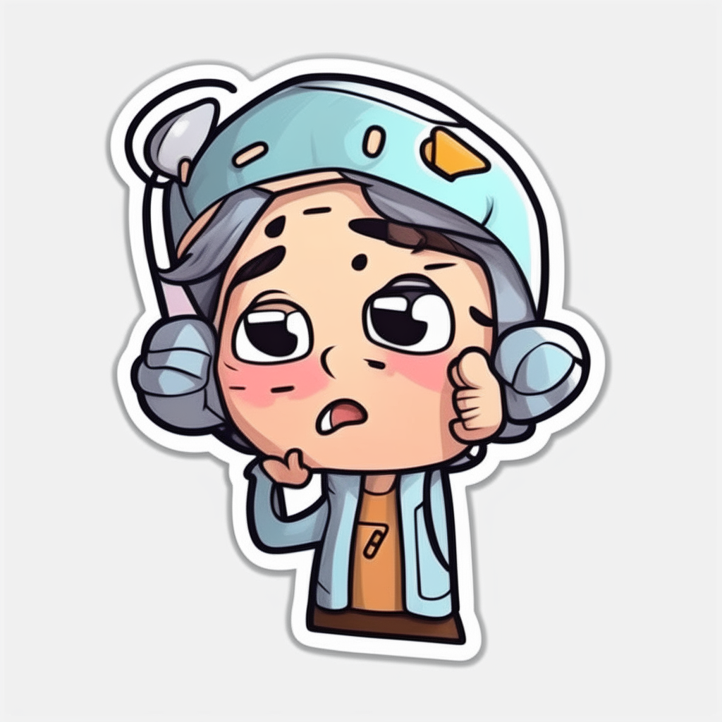 digital drawing cartoon sticker