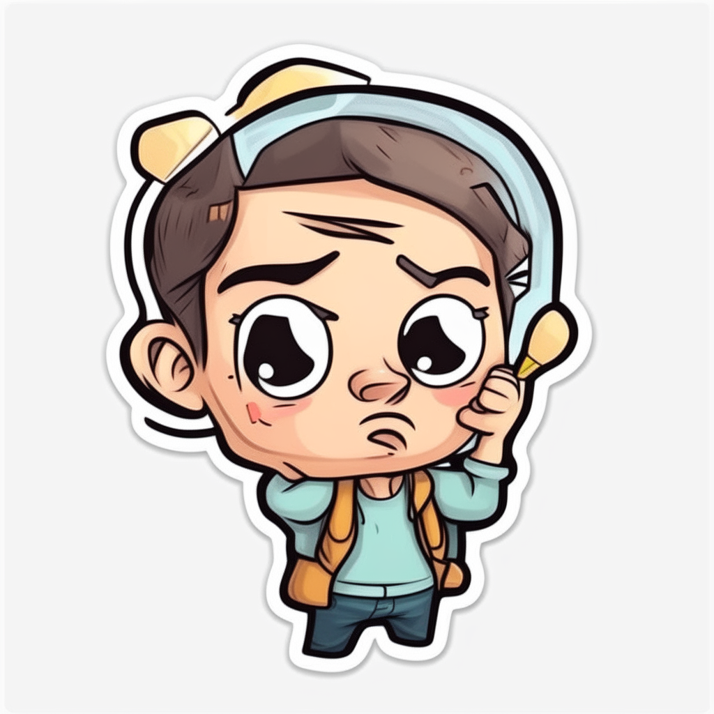 digital drawing cartoon sticker