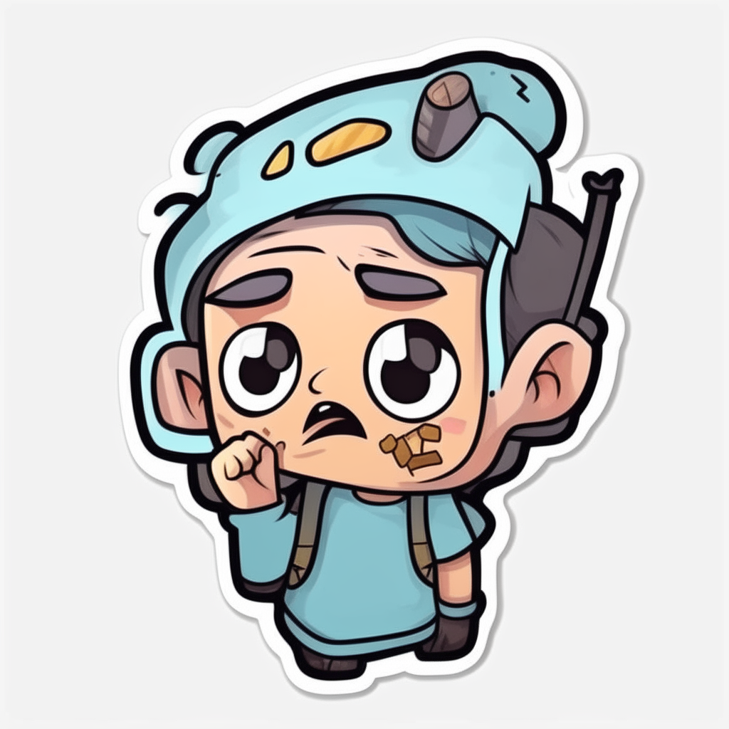digital drawing cartoon sticker