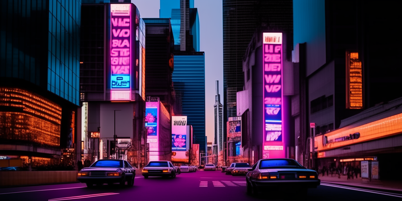car, building, vehicle, automotive lighting, light, purple, blue, skyscraper, automotive design, architecture