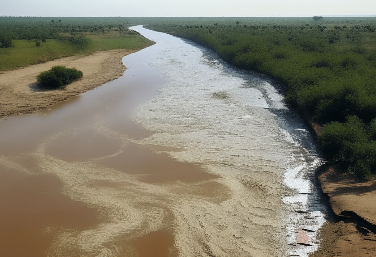 Image of river Niger flowing 