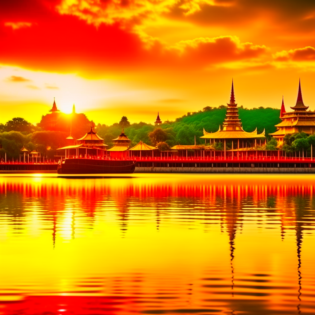 A photograph bathed in warm, golden hues captures a moment that resonates with a profound sense of care and strength image of Thailand.
