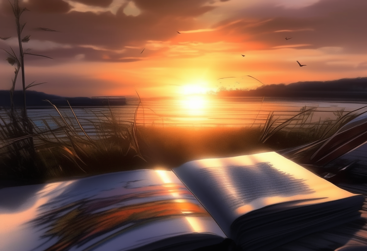  book_Beautiful sunset drawings 4k cinematique ultra realiste 