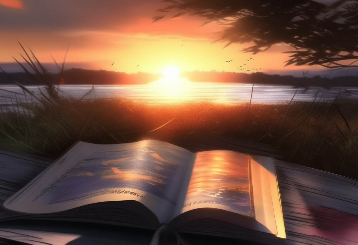  book_Beautiful sunset drawings 4k cinematique ultra realiste 