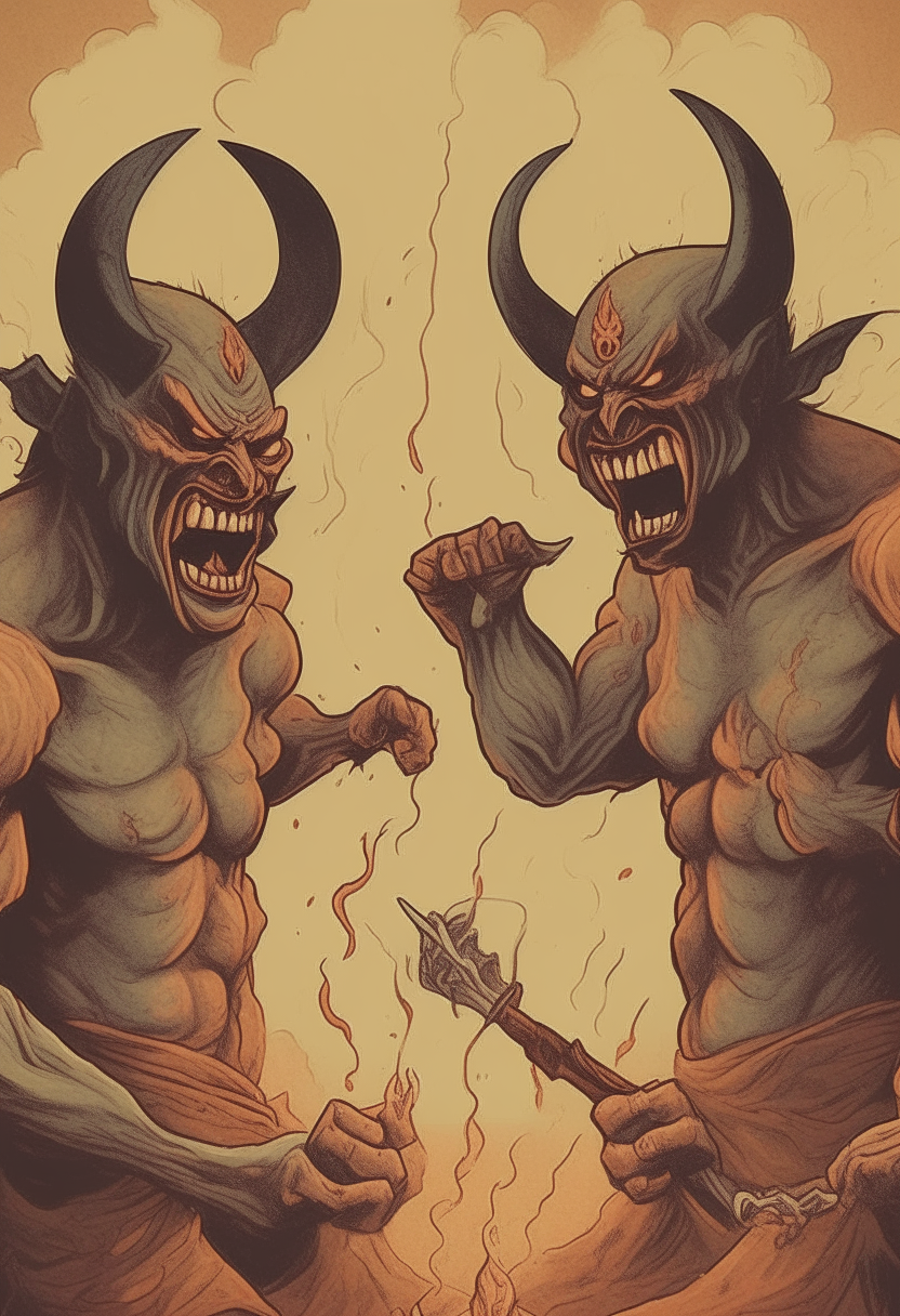 demons incite vices.