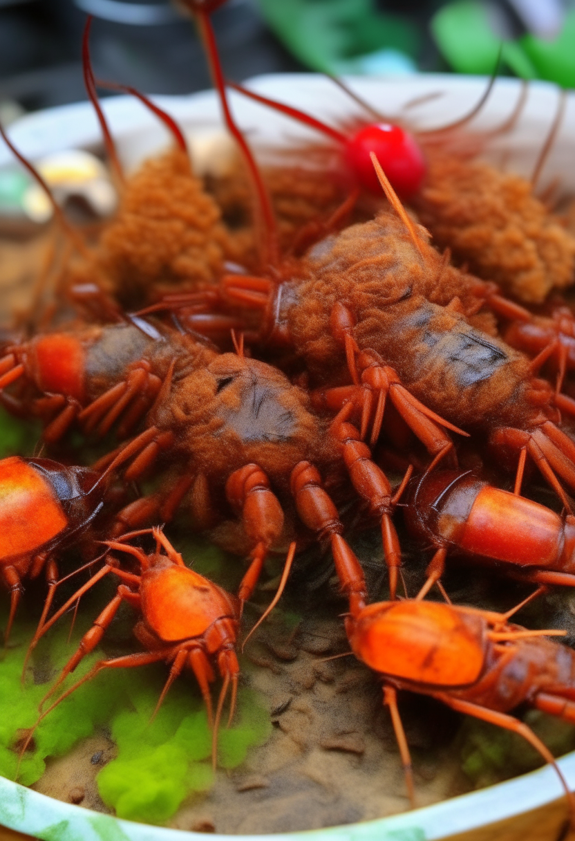 Weird Foods In Thailand, Crunchy Bugs, Red Ants Eggs