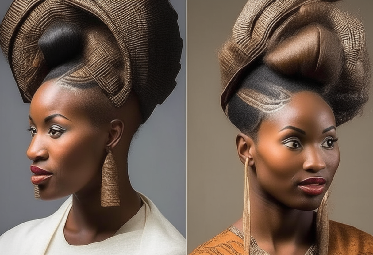 Different  Ancient Nigerian hairstyles 