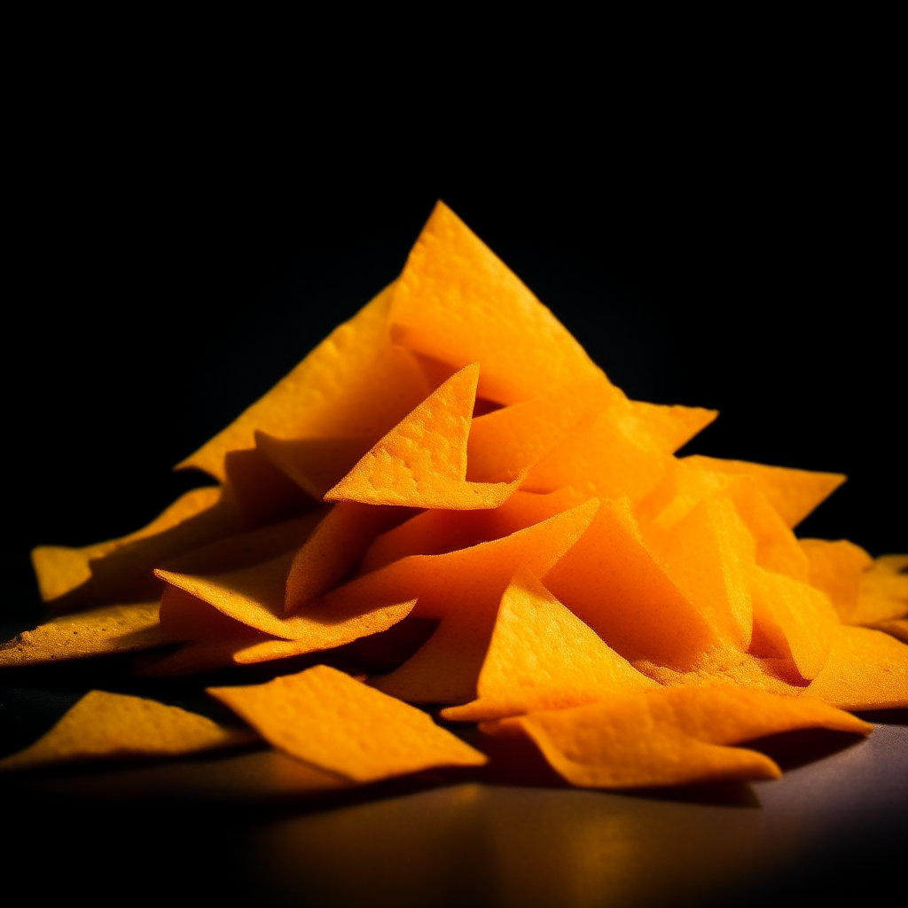 a pile of nacho cheese doritos chips photography