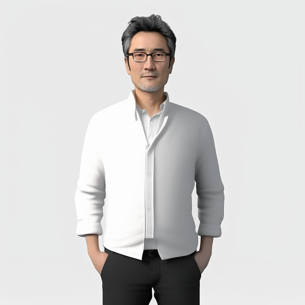 professional,face front, full body, t pose, white background , 3d model