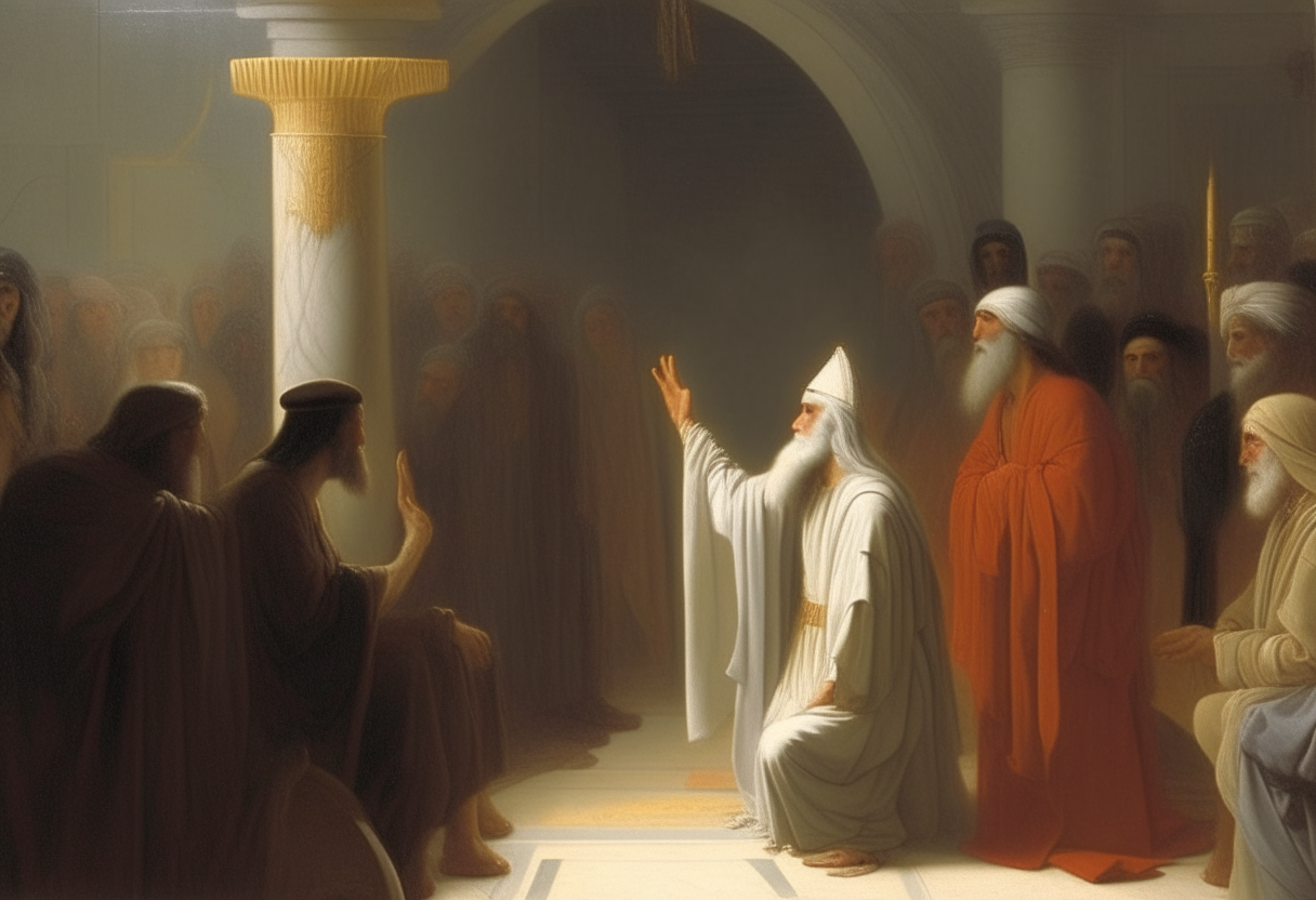 a depiction of religious deception,