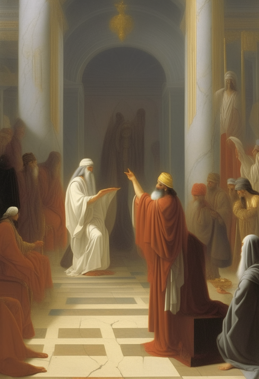 a depiction of religious deception,