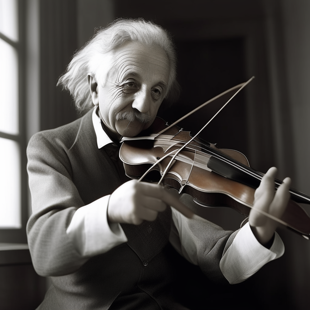 albert einstein tocando violin