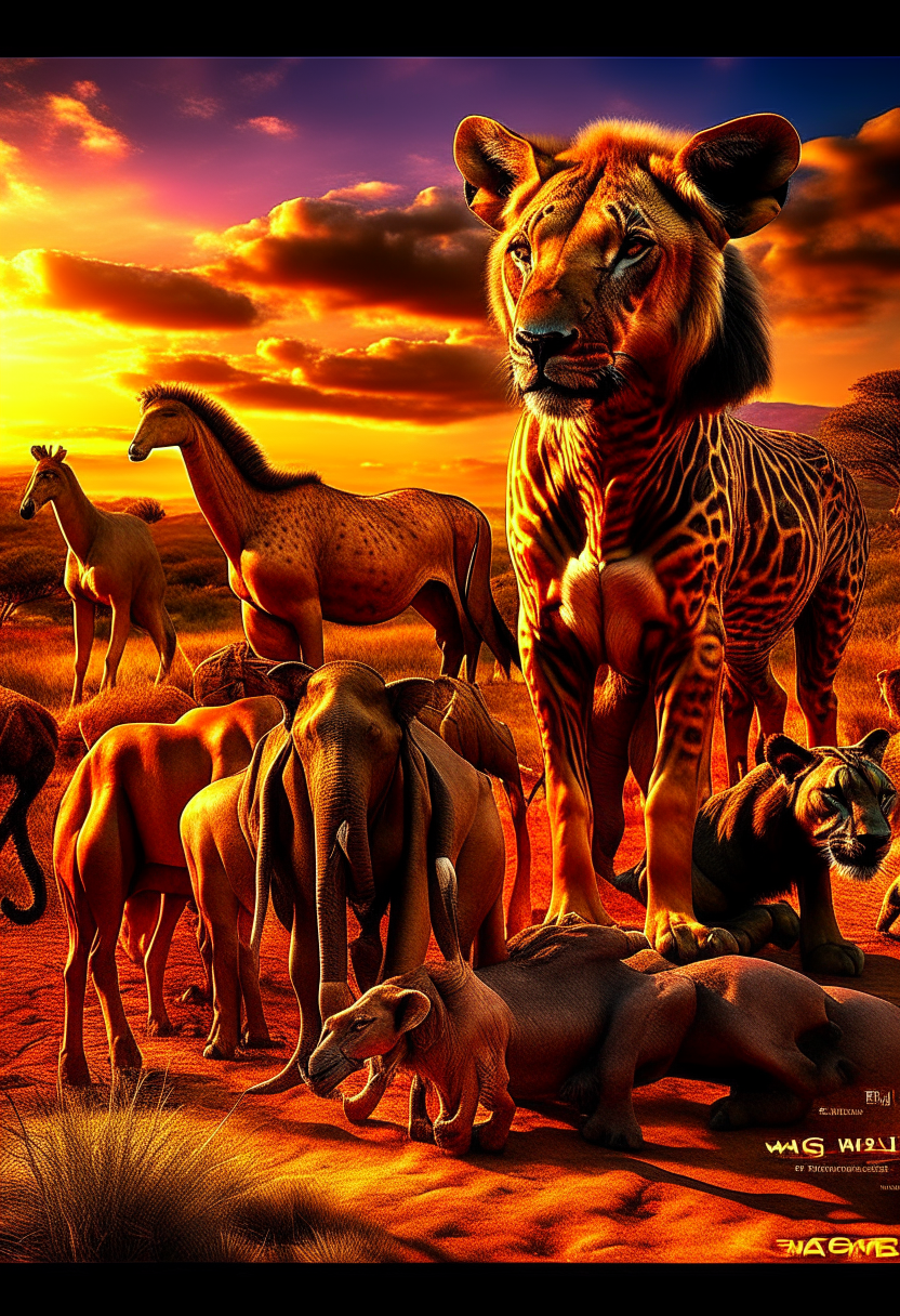 Show  20 different African Animals