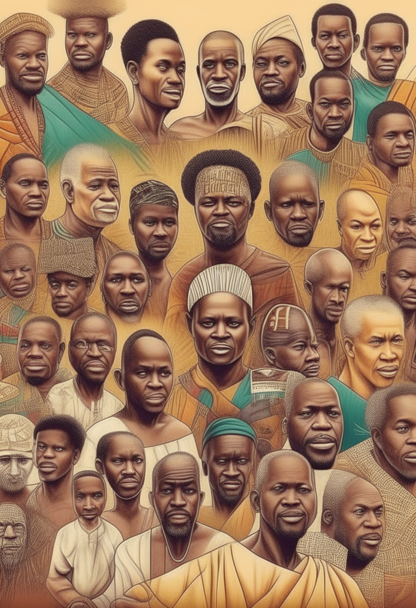 100 African Legends in one image