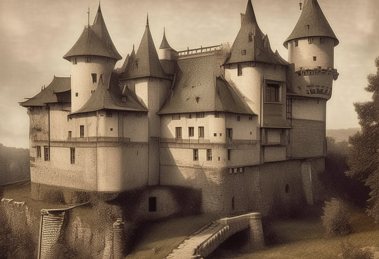 A castle in old times 