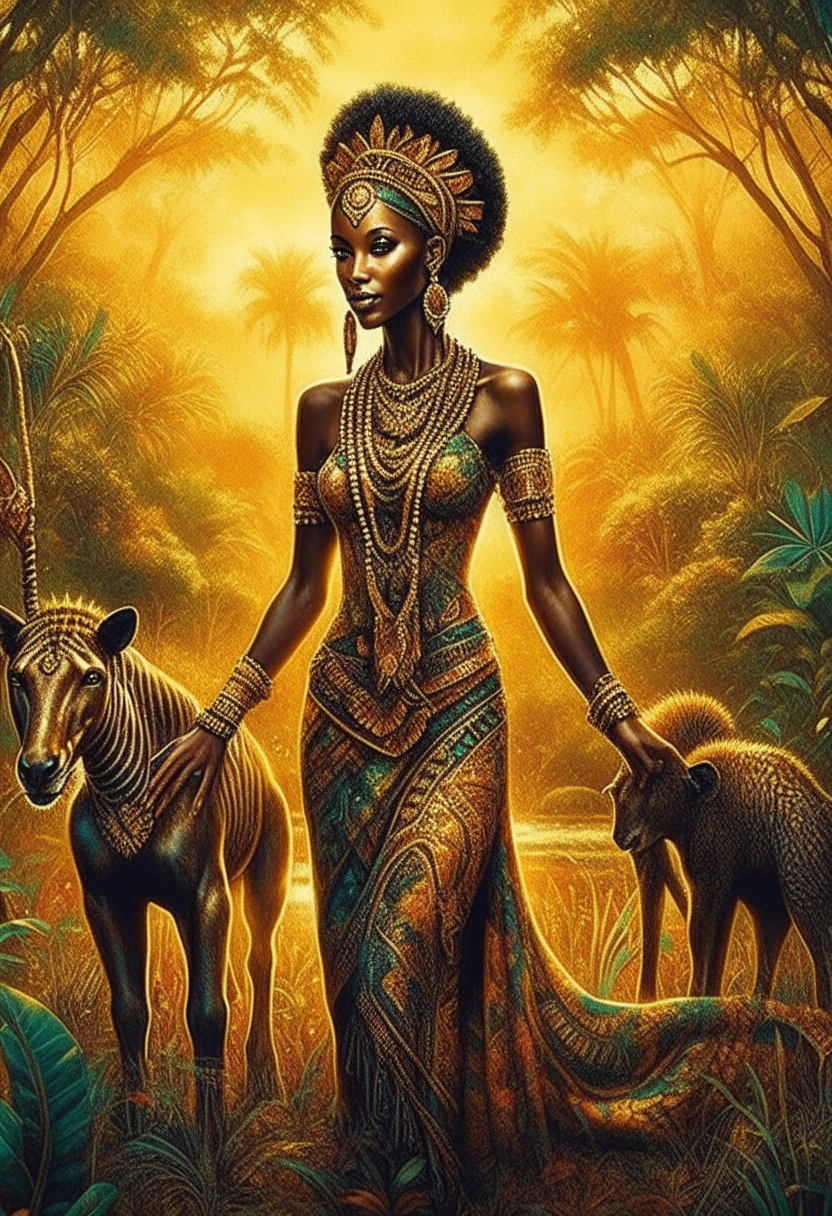 Images of 100 African legends and folklores 