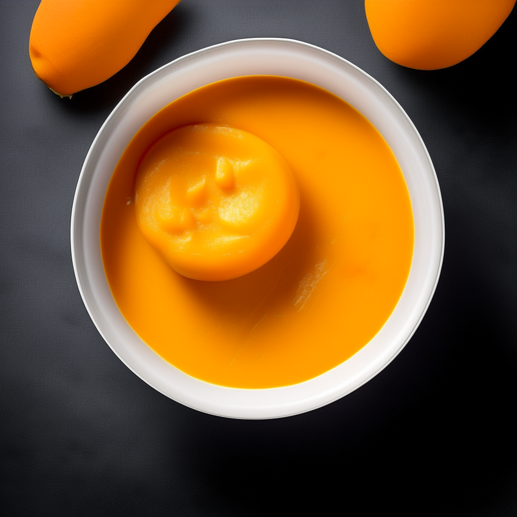 Bowl of smooth, creamy butternut squash baby food purée, no visible pieces, photographed from above with bright studio lighting and razor sharp focus Bowl of smooth, creamy butternut squash baby food purée, no visible pieces, photographed at an angle with bright studio lighting and razor sharp focus Bowl of smooth, creamy butternut squash baby food purée, no visible pieces, photographed straight on with bright studio lighting and razor sharp focus