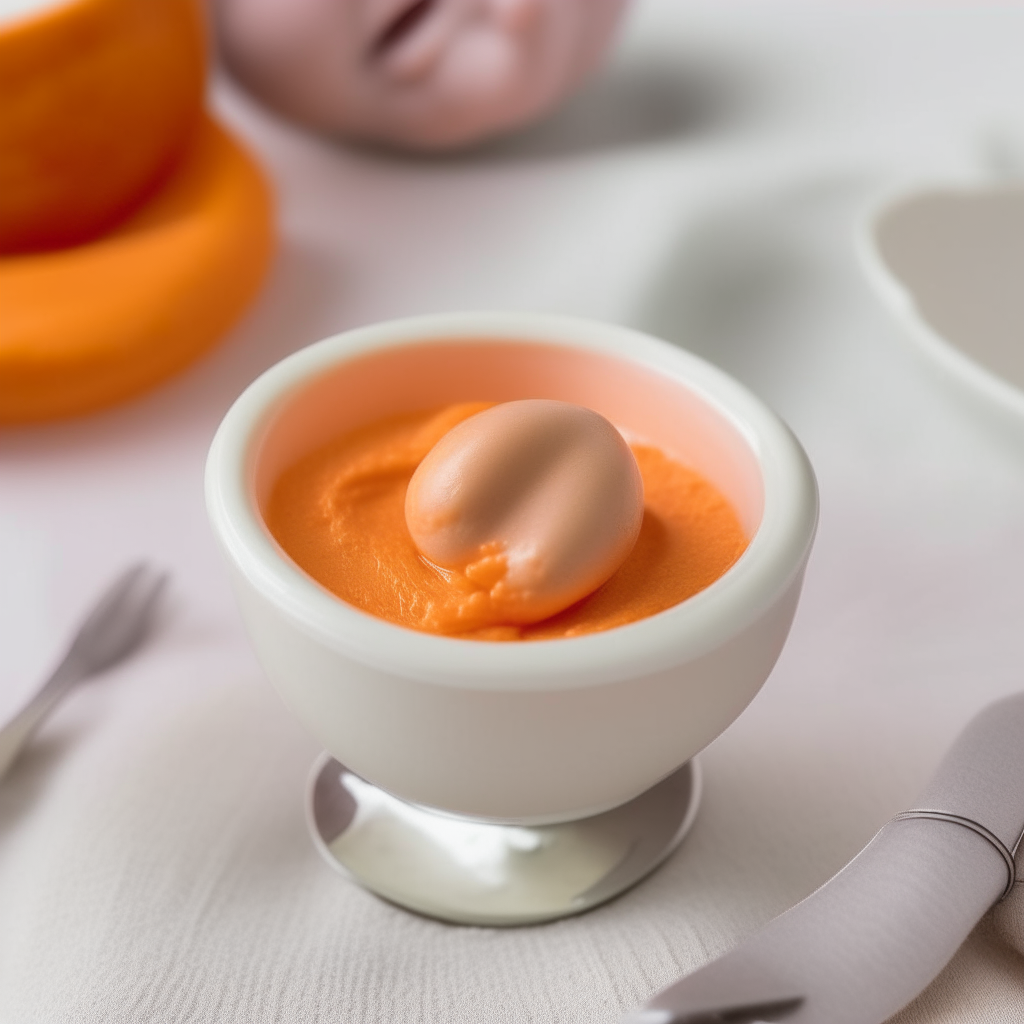 A spoonful of Turkey and Carrot Puree for babies, focused on the puree, with turkey and carrots blended into a smooth, creamy texture, freshly made and ready to eat