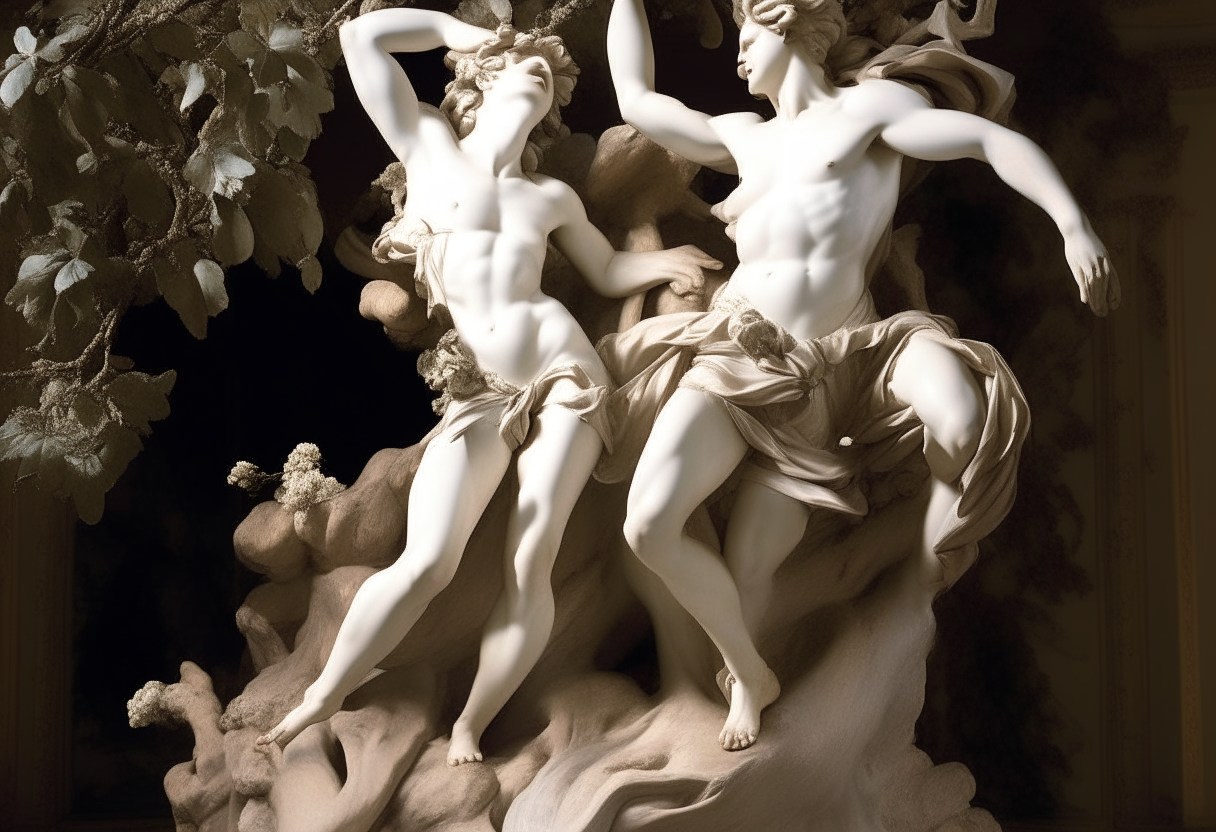 Apollo and Daphne by Gian Lorenzo Bernini 
