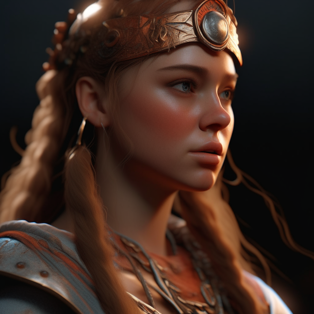 warrior princess, photo-realistic, 8k