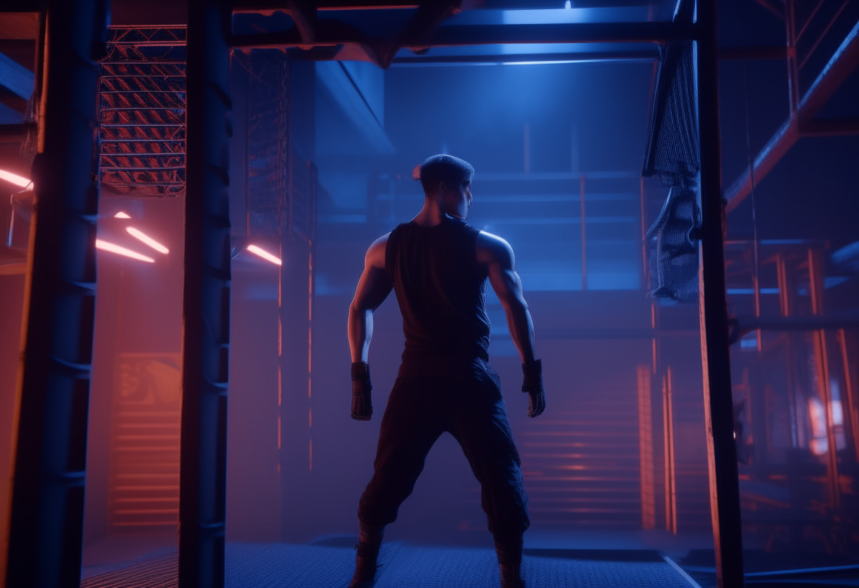 Ninja Warrior, ultra-realistic, 8k, mood lighting